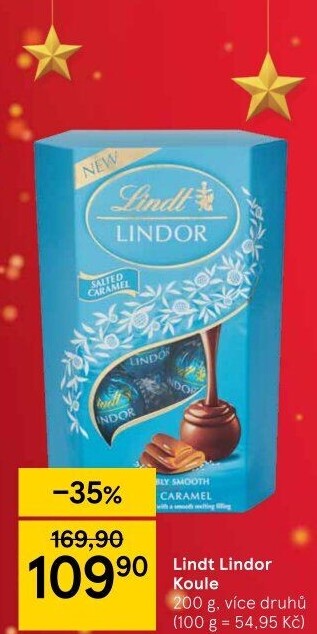 Bonboniéra Pralinky Lindor Lindt