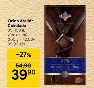 Čokoláda Ateliér Orion