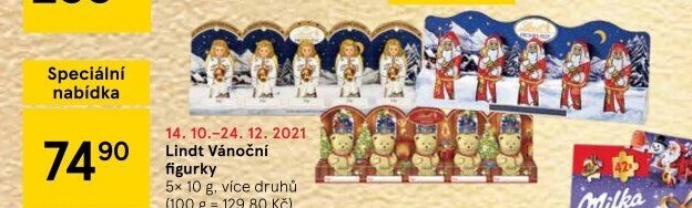 Čokoládové figurky Lindt