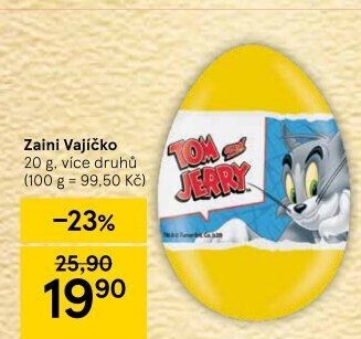 Čokoládové vajíčko s překvapením Zaini