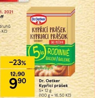 Kypřicí prášek Dr. Oetker