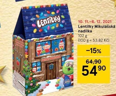 Lentilky Mikulášská nadílka Orion