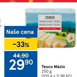 Máslo Tesco