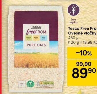 Ovesné vločky Tesco Free From