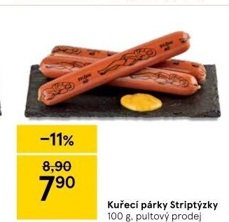 Párky kuřecí striptýzky