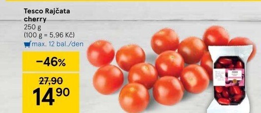 Rajčata cherry Tesco