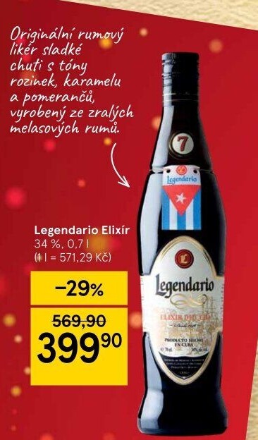Rum Legendario Elixir de Cuba 7YO