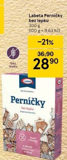 Směs na perníčky bez lepku Labeta