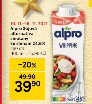 Smetana sójová Alpro Soya