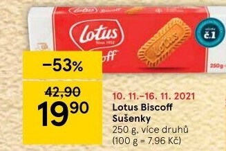 Sušenky Biscoff Lotus