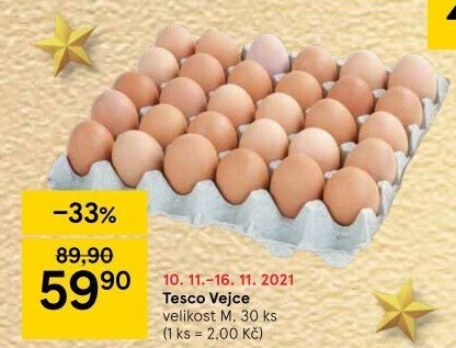 Vejce M Tesco