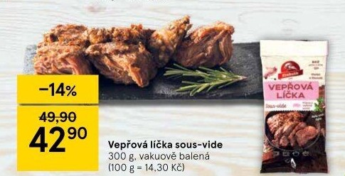 Vepřová líčka Sous vide Krahulík