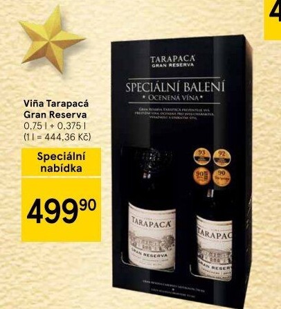 Víno Gran Reserva Viňa Tarapaca - dárkové balení