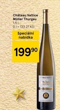 Víno Müller Thurgau Chateau Valtice