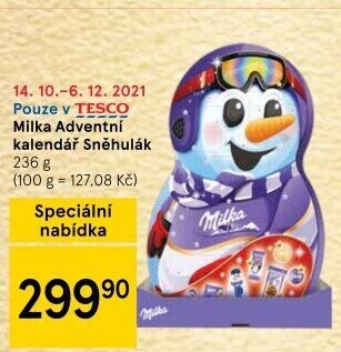 Adventní kalendář Milka