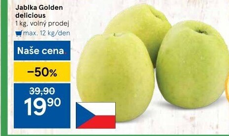 Jablka Golden Delicious