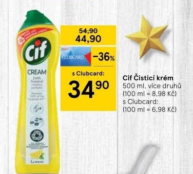 Krémový čistič Cif Cream