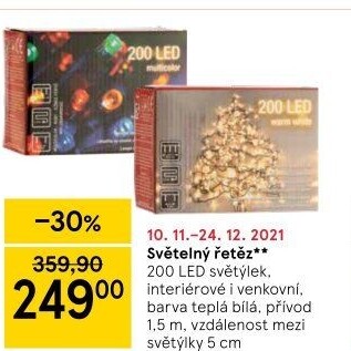 LED světelný řetěz