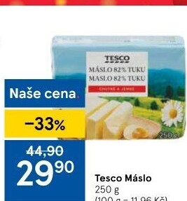Máslo Tesco