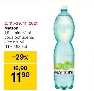 Ochucená voda Mattoni