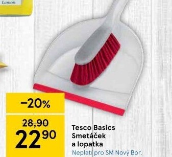 Smetáček a lopatka Tesco Basics