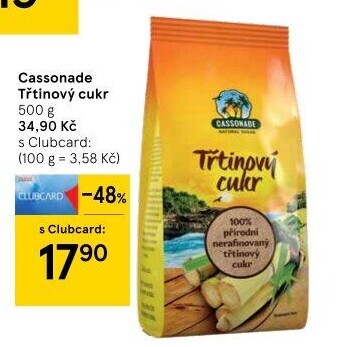Třtinový cukr Cassonade