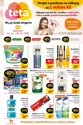 akční leták Teta drogerie 11.11.2021-22.11.2021
