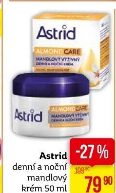 Pleťový krém výživný mandlový Astrid