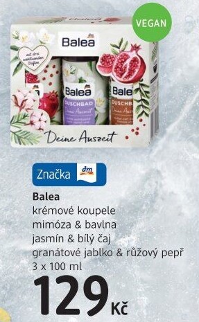 Dárková kazeta krémové koupele Balea