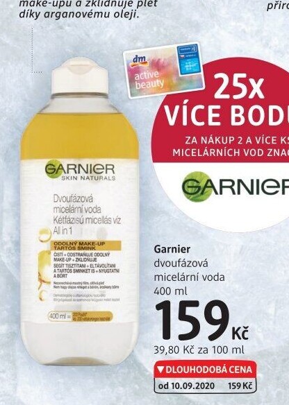 Dvoufázová micelární voda 3v1 Garnier