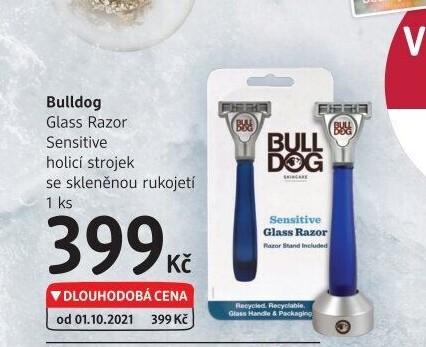 Holicí strojek pánský Glass Razor Sensitive Bulldog