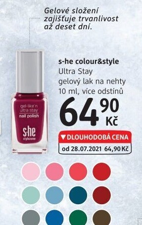 Lak na nehty Ultra Stay s-he color &amp