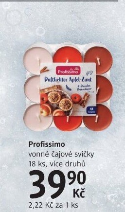 Svíčky čajové vonné Profissimo
