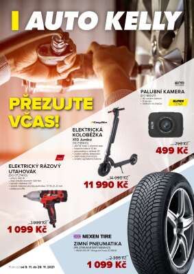 akční leták Auto Kelly 9.11.2021-29.11.2021