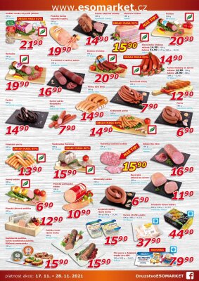 akční leták ESO MARKET 17.11.2021-28.11.2021