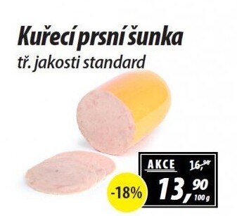 Šunka kuřecí prsní standardní