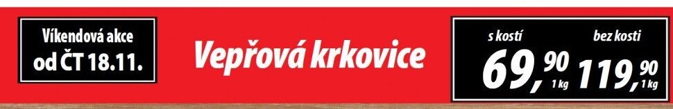 Vepřová krkovice s kostí