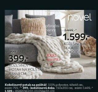 KOŽEŠINOVÝ POTAH NA POLŠTÁŘ