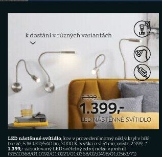 NÁSTĚNNÉ LED SVÍTIDLO