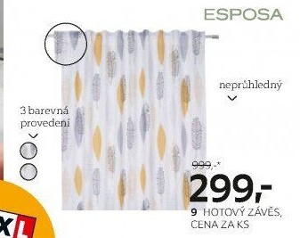 HOTOVÝ ZÁVĚS