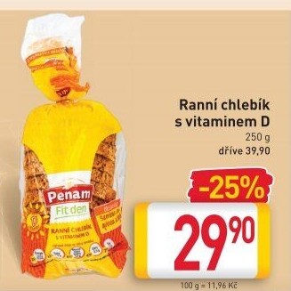 Chlebík ranní s vitamínem D Penam