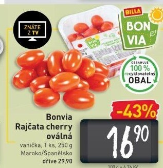 Rajčata cherry Billa Bonvia
