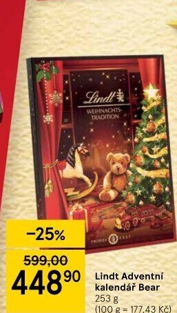 Adventní kalendář Lindt