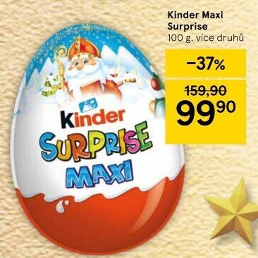 Čokoládové vajíčko s překvapením Maxi Kinder Surprise