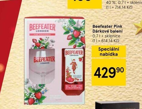 Gin Pink Beefeater - dárkové balení