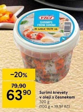 Krevety Surimiv oleji Vici