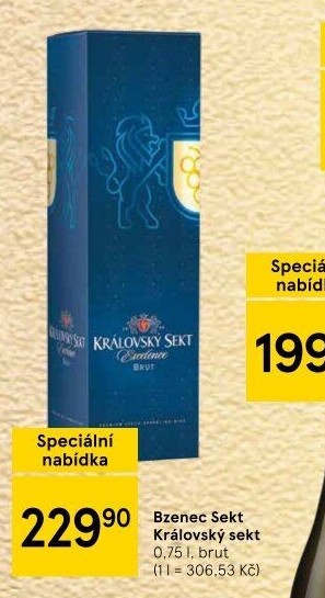 Sekt Brut Královský sekt Velké Pavlovice