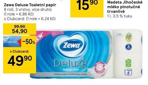 Toaletní papír 3vrstvý Deluxe Zewa