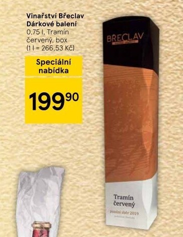 Víno Tramín červený Vinařství Břeclav - pozdní sběr