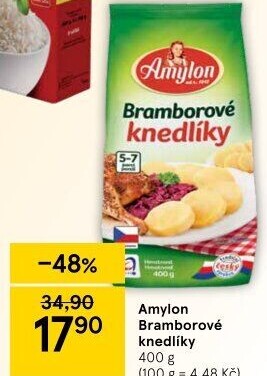 Bramborové knedlíky v prášku Amylon